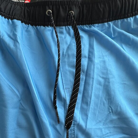 Quiksilver Volley Swim Shorts Men's Size L Blue UV Protection Quick Dry Stretch - Picture 6 of 14
